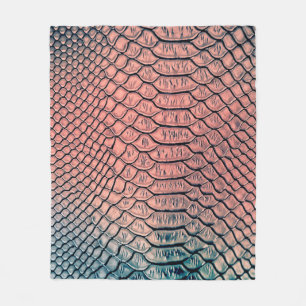Luxuriöse Schlangenhaut-Textur Hintergrundtextur,L Fleecedecke
