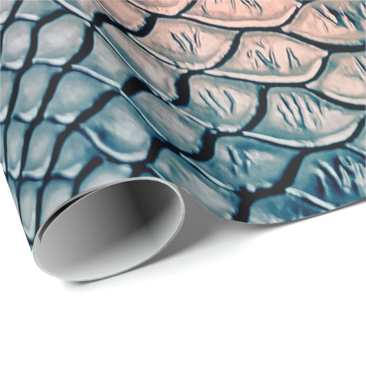 Luxuriöse Schlangenhaut-Textur Hintergrundtextur,L Geschenkpapier (Rolleneckpunkt)