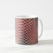 Luxuriöse Schlangenhaut-Textur Hintergrundtextur,L Kaffeetasse (VorderseiteRechts)