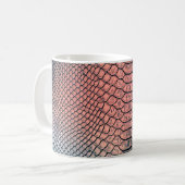 Luxuriöse Schlangenhaut-Textur Hintergrundtextur,L Kaffeetasse (Vorderseite Links)