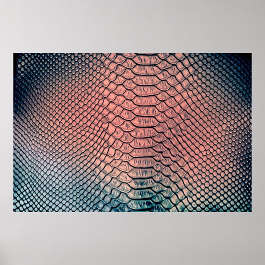 Luxuriöse Schlangenhaut-Textur Hintergrundtextur,L Poster (Vorne)