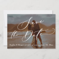 Luxuriöse Schriftart Your Beach Foto Save the Date