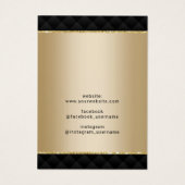 Luxuriöse Schwarz & Gold Schmuckkollektion (Rückseite)