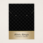 Luxuriöse Schwarz & Gold Schmuckkollektion (Vorderseite)