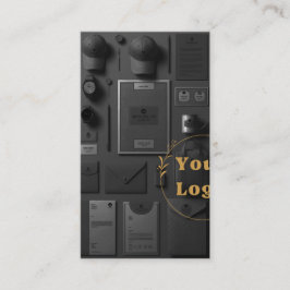 Luxuriöse Schwarz & Gold Visitenkarte