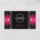 Luxuriöse, schwarz und rosa gezinkte Juwelen hinzu Visitenkarte (Vorderseite)