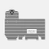 Luxuriöse, schwarz-weiß gestreifte Gastgeschenk Ho Geschenkschachtel (Ungefaltet)