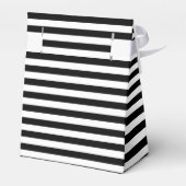Luxuriöse, schwarz-weiß gestreifte Gastgeschenk Ho Geschenkschachtel (Rückseite)