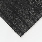 Luxuriöse schwarze Imitate Glitzer Streifen Muster Fleecedecke (Ecke)