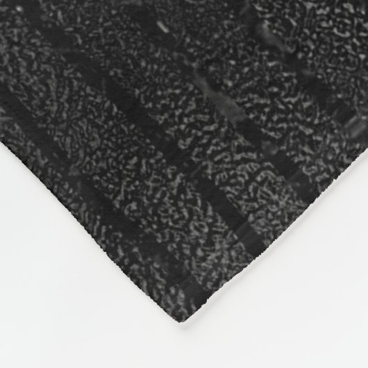 Luxuriöse schwarze Imitate Glitzer Streifen Muster Fleecedecke (Ecke)