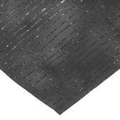 Luxuriöse schwarze Imitate Glitzer Streifen Muster Kurzer Tischläufer (Ecke)