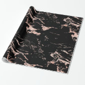 Luxuriöse Schwarze Rose Geschenkpapier (Ungerollt)
