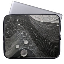 Luxuriöse schwarzweiße Wellen