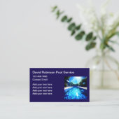 Luxuriöse Schwimmbad-Services Visitenkarte (Stehend Vorderseite)