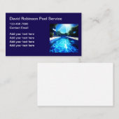 Luxuriöse Schwimmbad-Services Visitenkarte (Vorne/Hinten)
