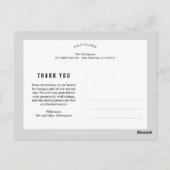 Luxuriöse Script EDITABLE FARBE Vielen Dank, dass Postkarte (Rückseite)