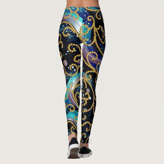 Luxuriöse Scrols Leggings (Rückseite)