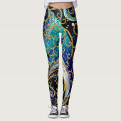 Luxuriöse Scrols Leggings (Vorderseite)