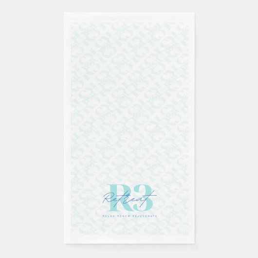 Luxuriöse Selbstversorgung Wellness Retreat Corpor Serviette (Vorderseite)
