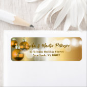 Luxuriöse Shiny Gold Baubles Metallic-Adresse (Insitu)