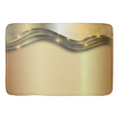 Luxuriöse Shiny Sparkling Gold Layered Abstrakt Badematte (Vorderseite)