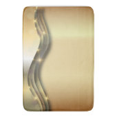 Luxuriöse Shiny Sparkling Gold Layered Abstrakt Badematte (Vorderseite Vertikal)