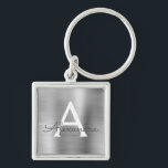 Luxuriöse Silber-Imitate Edelstahl-Monogramm Schlüsselanhänger<br><div class="desc">Luxuriöse Silber Imitate Edelstahl Metallic Eleganter Schlüsselanhänger. Diese Schlüsselanhänger können so angepasst werden,  dass sie Ihren Anfangs- und Vornamen enthalten. Diese Schlüsselketten machen Geburtstags-,  Brautparty- oder Junggeselinnen-Abschied-Favoriten großartig.</div>