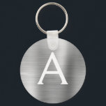 Luxuriöse Silber-Imitate Edelstahl-Monogramm Schlüsselanhänger<br><div class="desc">Luxuriöse Silber Imitate Edelstahl Metallic Eleganter Schlüsselanhänger. Diese Schlüsselanhänger können so angepasst werden,  dass sie Ihren Anfangs- und Vornamen enthalten. Diese Schlüsselketten machen Geburtstags-,  Brautparty- oder Junggeselinnen-Abschied-Favoriten großartig.</div>