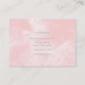 Luxuriöse, silbergraue Mandala Konfetti-Design Visitenkarte (Rückseite)