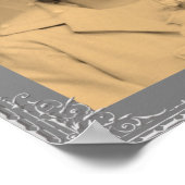 Luxuriöse silberne Rahmen Sonderrahmen Foto Poster (Ecke)