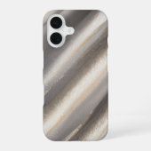 Luxuriöse Silver and Gold Phone Case iPhone 16 Hülle (Rückseite)