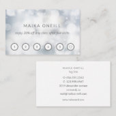 Luxuriöse Silver Bokeh Wellness-Massage Yoga Visitenkarte (Vorne/Hinten)