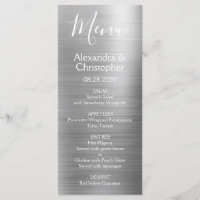 Luxuriöse Silver Modern und elegantes Hochzeitsmen