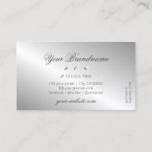 Luxuriöse Silver Sparkle Diamonds Beruflich Visitenkarte (Rückseite)