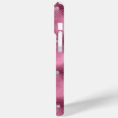 Luxuriöse Soft Pink Imitate Velvet Case-Mate iPhone Hülle (Rückseite / Links)