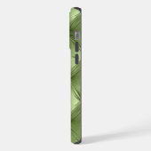 Luxuriöse Soft Warm Sage Green Imitate Velvet iPhone Hülle (Linke Seite)