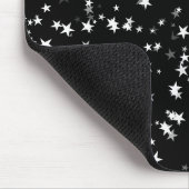 Luxuriöse Starry Sky Black Star Elegance Astronomi Mousepad (Ecke)