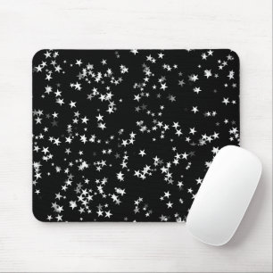 Luxuriöse Starry Sky Black Star Elegance Astronomi Mousepad