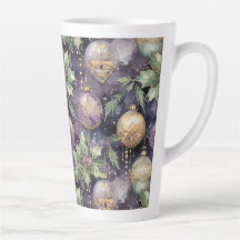 Luxuriöse Strahlung: Lila und goldener Weihnachtss