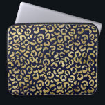 Luxuriöse Stylish Gold Navy Leopard Print Laptopschutzhülle<br><div class="desc">Luxuriöses stilvolles Gold Navy Leopard Print Notebook-Ärmel Luxuriöse Stylish Gold Navy Leopard Print Notebook-Ärmel</div>