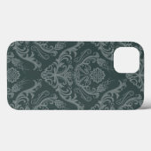 Luxuriöse Tapete aus grünem Blumenmotiv Case-Mate iPhone Hülle (Rückseite (Horizontal))