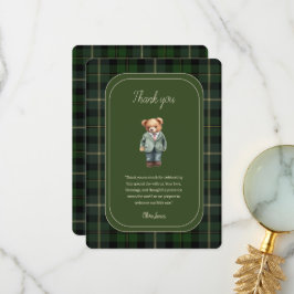 Luxuriöse Teddy Bär Babydusche Dankeskarte