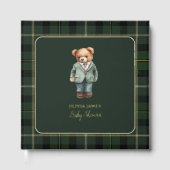 Luxuriöse Teddy Bär Babydusche Gästebuch (Vorderseite)