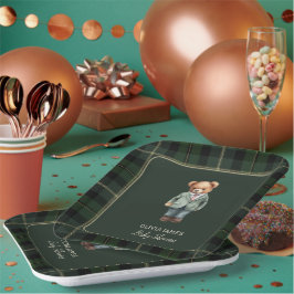 Luxuriöse Teddy Bär Babydusche Pappteller