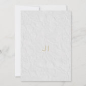 Luxuriöse Tischnummer mit weißem Goldgold (Rückseite)