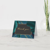 Luxuriöse Tropenfolien Vielen Dank Dankeskarte (Vorderseite)