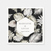 Luxuriöse Tropenfolienpapiere Napkins Serviette (Vorderseite)