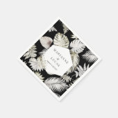 Luxuriöse Tropenfolienpapiere Napkins Serviette (Ecke)