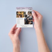 Luxuriöse Tropfen Glitzer lila Salon Flyer (Gruppe)