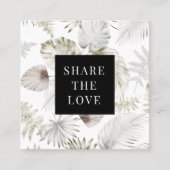 Luxuriöse Tropical Gold Imitate Fox Modern Quadratische Visitenkarte (Vorderseite)